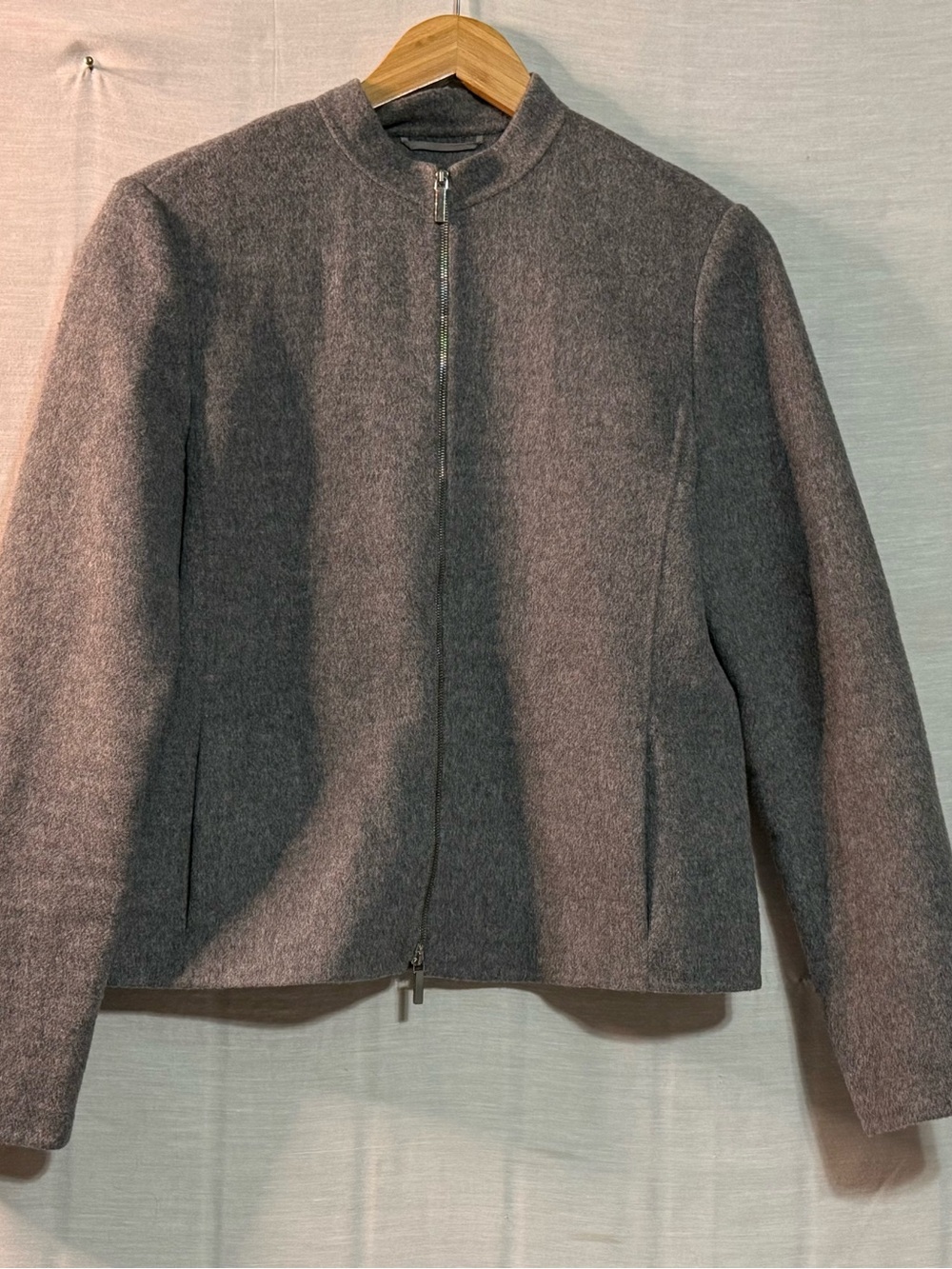 ’S Max Mara Cucito a Mano Wool Angora Cashgora Jacket US 8